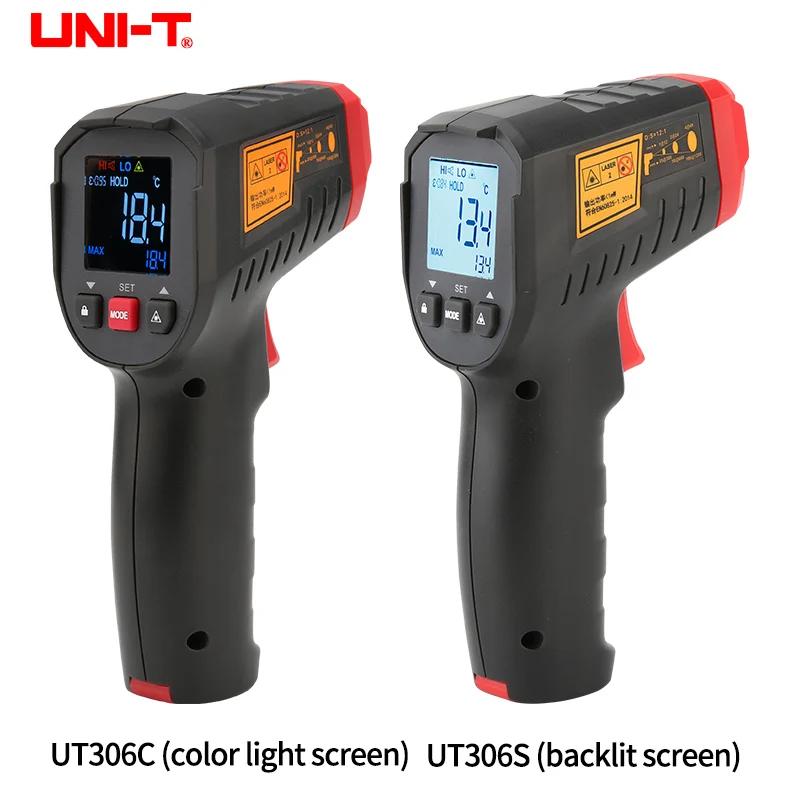 UNI-T UT306S UT306C thermomètre numérique sans Contact ménage industriel infrarouge Laser testeur de