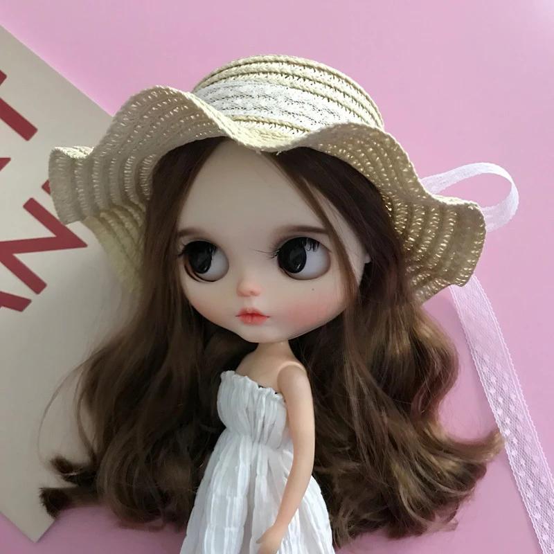 DLBell-Chapeau de paille fait main pour poupée Blyth, accessoires de pullip Licca, Azone 1/6, nouvea