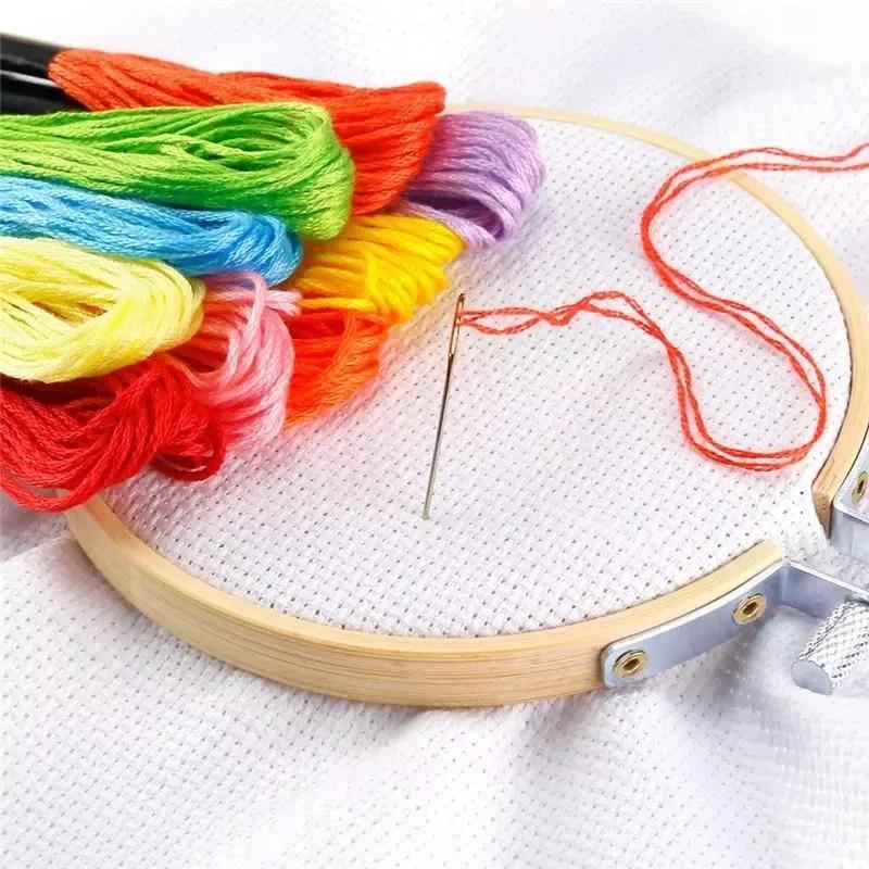 50/100/150/200/447 pièces fil à broder multicolore point de croix fils de fil coton écheveaux de cou