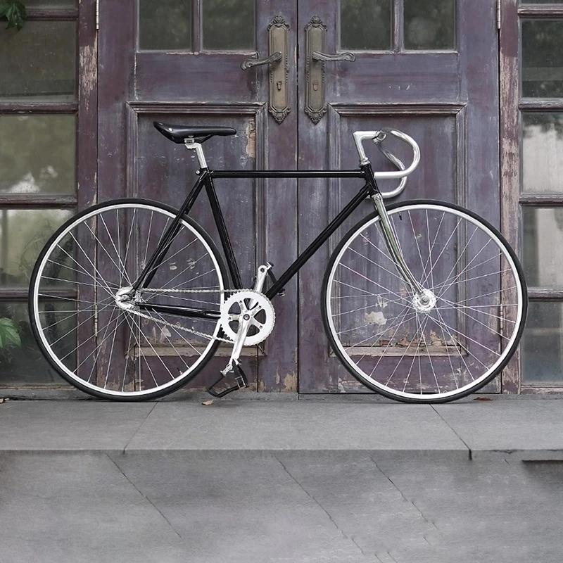 Pédalier de vélo Vintage à vitesse unique, engrenage fixe, argent, roue dentée de vélo de route, 170