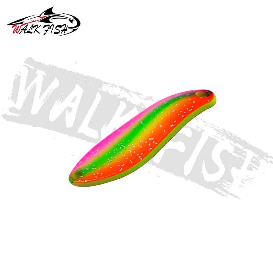WALK FISH 1PC Pesca cuillère appât 3g 31mm leurre de pêche en métal avec crochet unique appât dur le