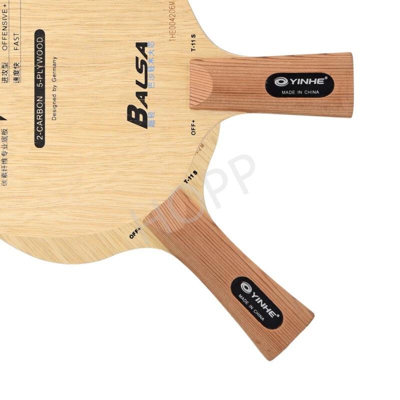 YINHE T-11 T11S (Balsa léger carbone) lame de Tennis de Table YINHE T11/T11 + raquette Galaxy origin