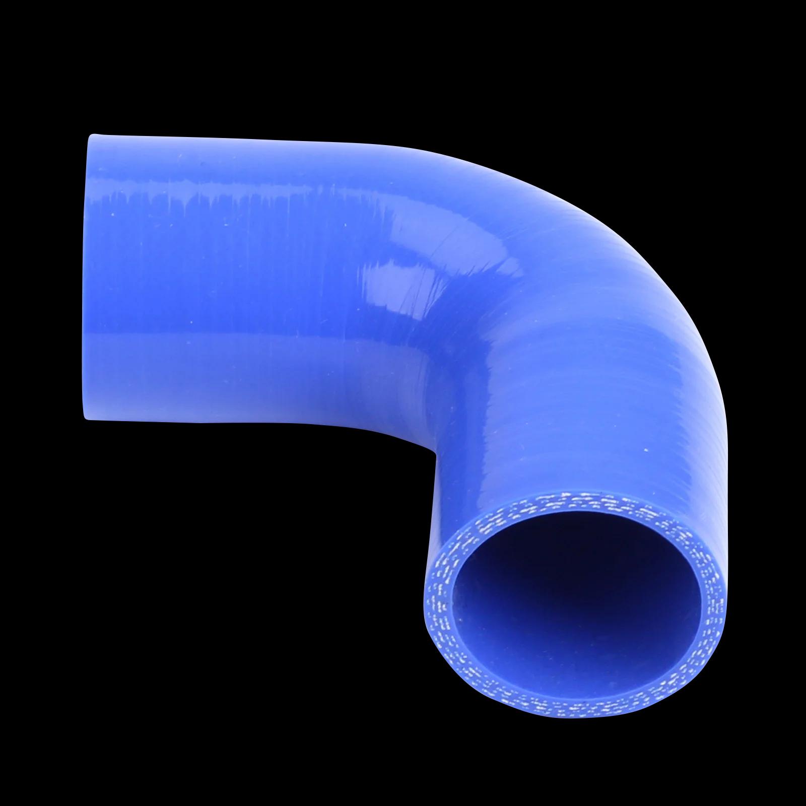 Tuyau en Silicone coude à 90 degrés 50mm 63mm 70mm 76mm 89mm 102mm noir bleu Intercooler tuyau d'adm