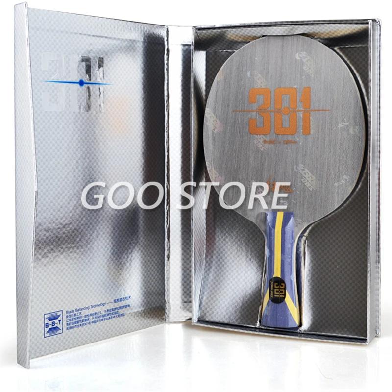 DHS Motorstator-Raquette de tennis de table d'origine, raquette de batte de ping-pong en carbone, H3