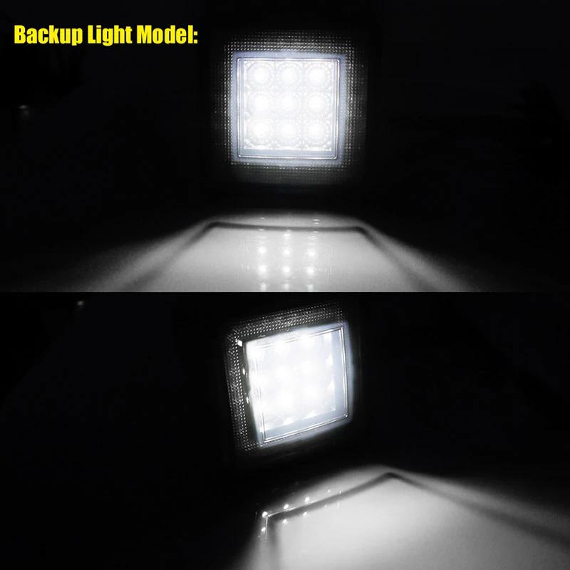 Couvercle d'attelage de remorque à LED avec lumière de barrage de secours, lumières LED de voiture,
