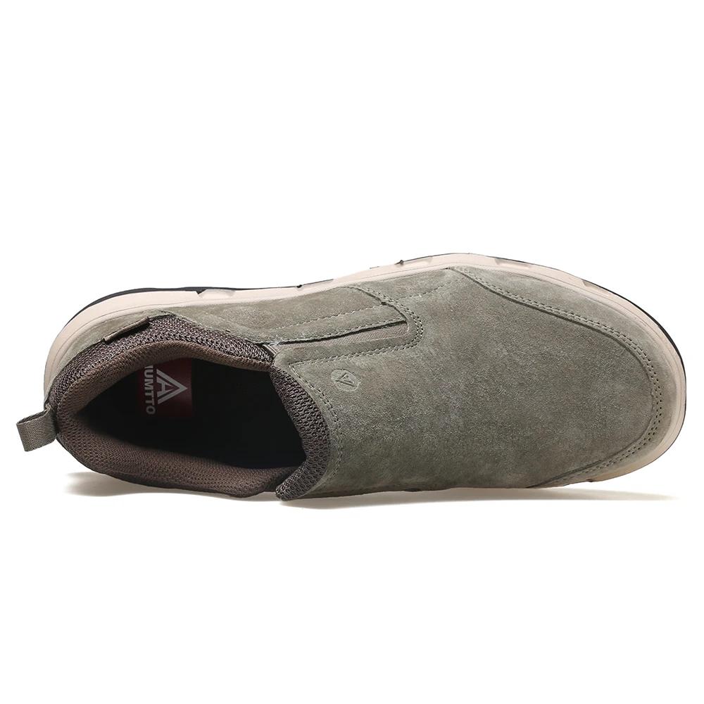 HUMTTO – chaussures de randonnée en cuir pour hommes, baskets de randonnée, de Camping, d'escalade,