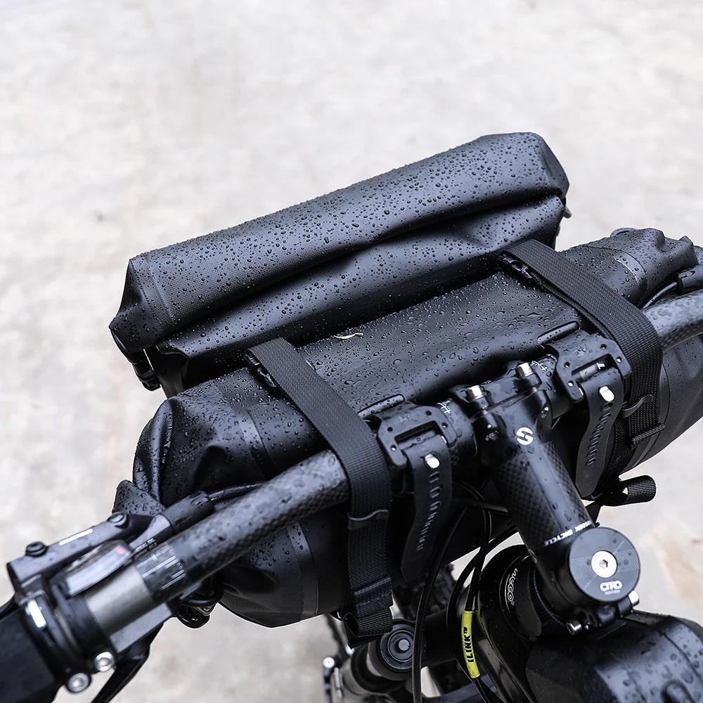 Rhinowalk – sac de guidon de vélo étanche, grande capacité 4L-12L, cadre, Tube avant, sac de cyclism