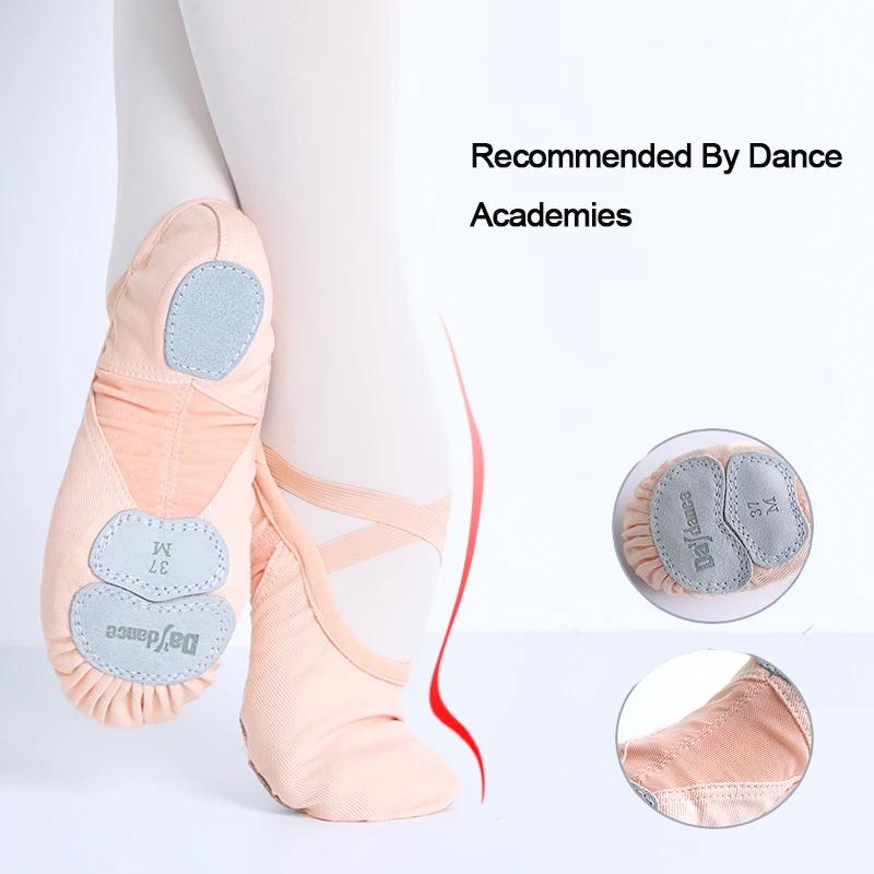 Chaussures ballet femmes filles danse - Académie tissu souple pantoufles maille fendues