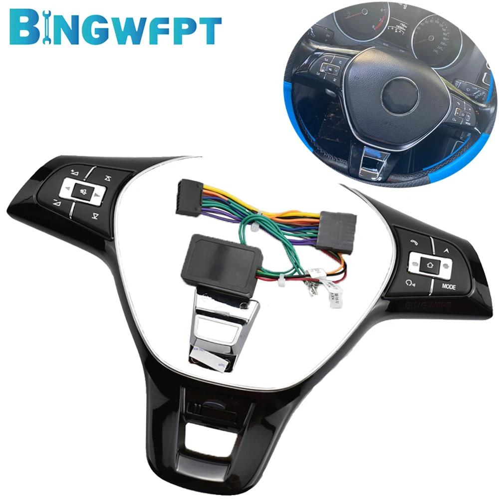 Bouton de téléphone de commutateur Audio multifonction modifié pour VW Polo Golf 2014 – 2019, bouton