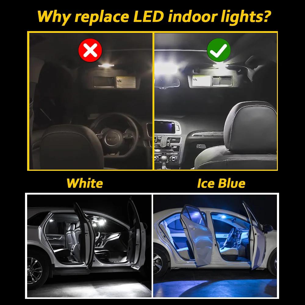 MDNG – ampoules LED Canbus pour porte intérieure, Kit d'éclairage pour Mercedes Benz classe C E S M
