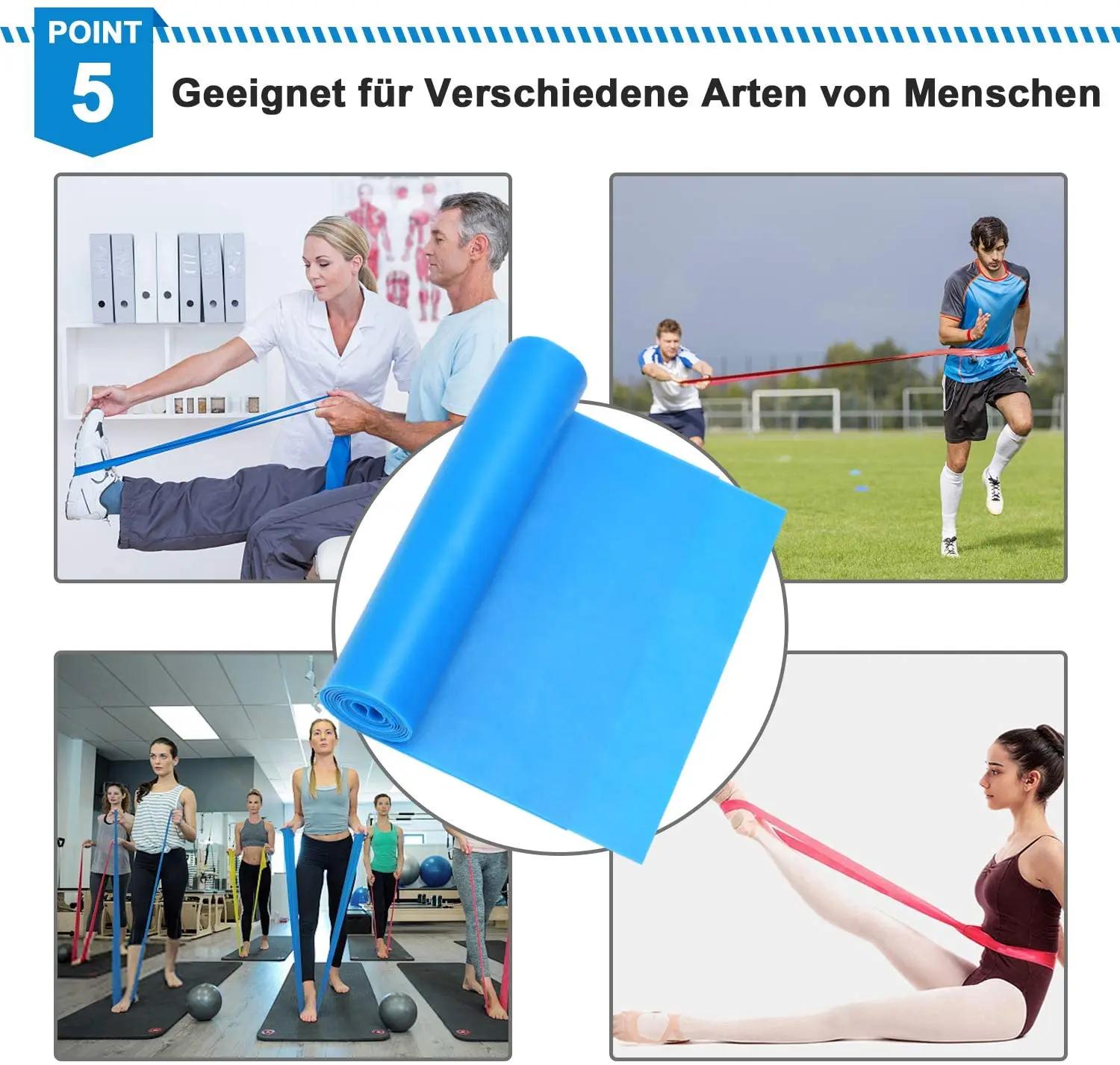 Bandes de Fitness élastiques 3 pièces bandes de résistance bandes de Fitness élastiques Yoga Pilates