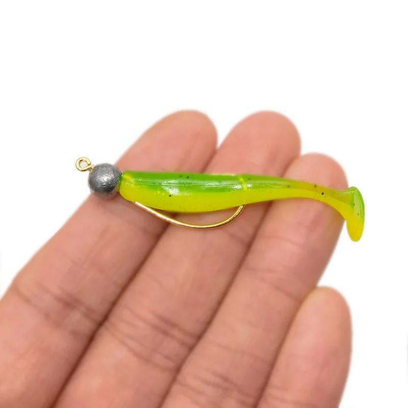 OUTKIT Jig Mini tête crochet 1g/2g/3g 10 pièces/lot crochet de pêche au roche leurre gabarit Grank c