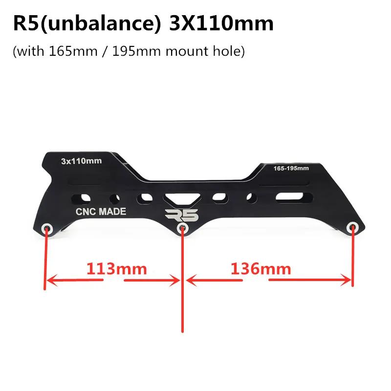 Base de patinage en ligne Slalom Speed Transfer, R5 Unbalance Rub Frame, Matter Yellow Green, F1 Gi3
