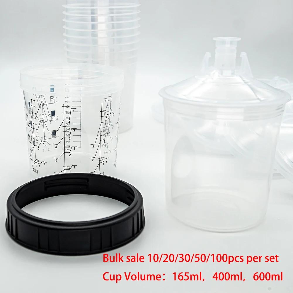 10/20/30/50pcs vente en vrac pistolet de pulvérisation réservoir de peinture pistolet de pulvérisati