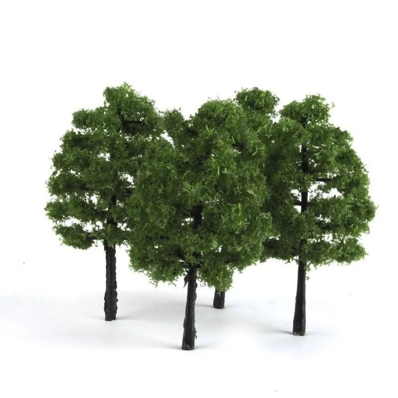 20/40 pièces vert modèle arbres Train chemin de fer modèle Kit aménagement paysage artificiel Miniat