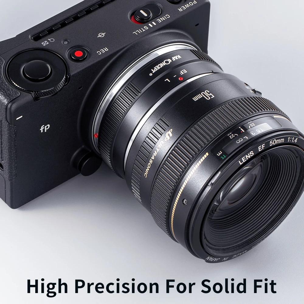 Adaptateur de monture d'objectif K&F CONCEPT EOS-L pour objectif Canon (EF/EF-S) vers boîtier d'appa