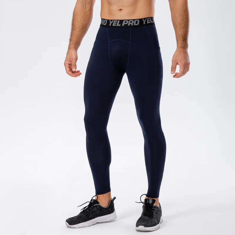 Pantalons de Compression pour hommes, collants de sport d'automne et d'hiver, de Fitness, de course,
