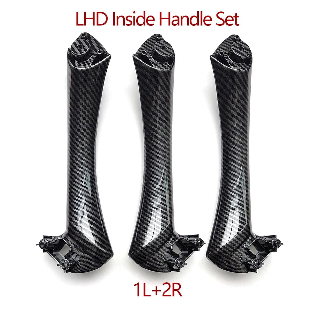Poignée de traction d'accoudoir de porte intérieure en Fiber de carbone LHD RHD, pour BMW série 3 E9