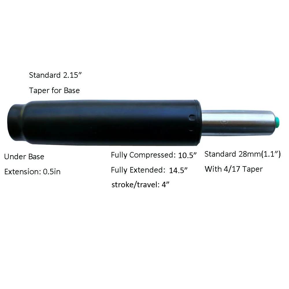 Intervalles de gaz de taille universelle pour chaise de bureau et de maison, course rapide de 4 ", p
