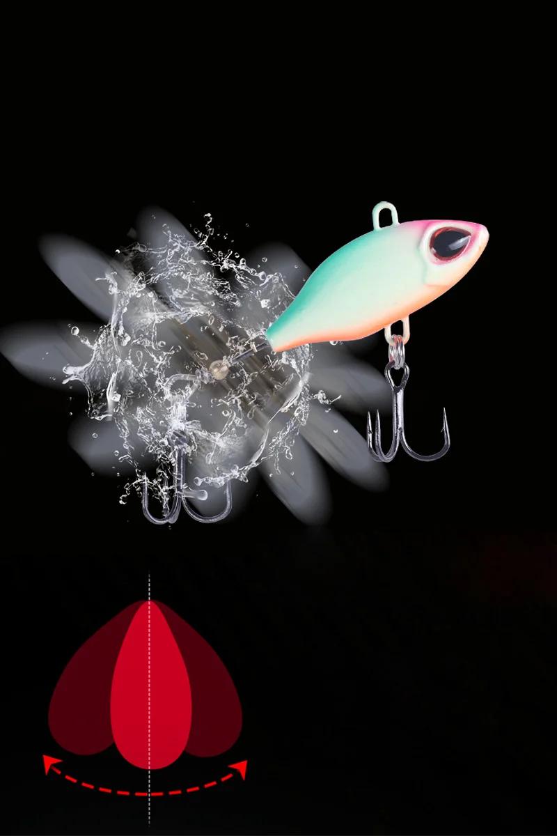 BassLegend – Micro Spinnerbait de pêche, bar, truite, Deracou, Vib, queue vibrante, lame rotative, 8