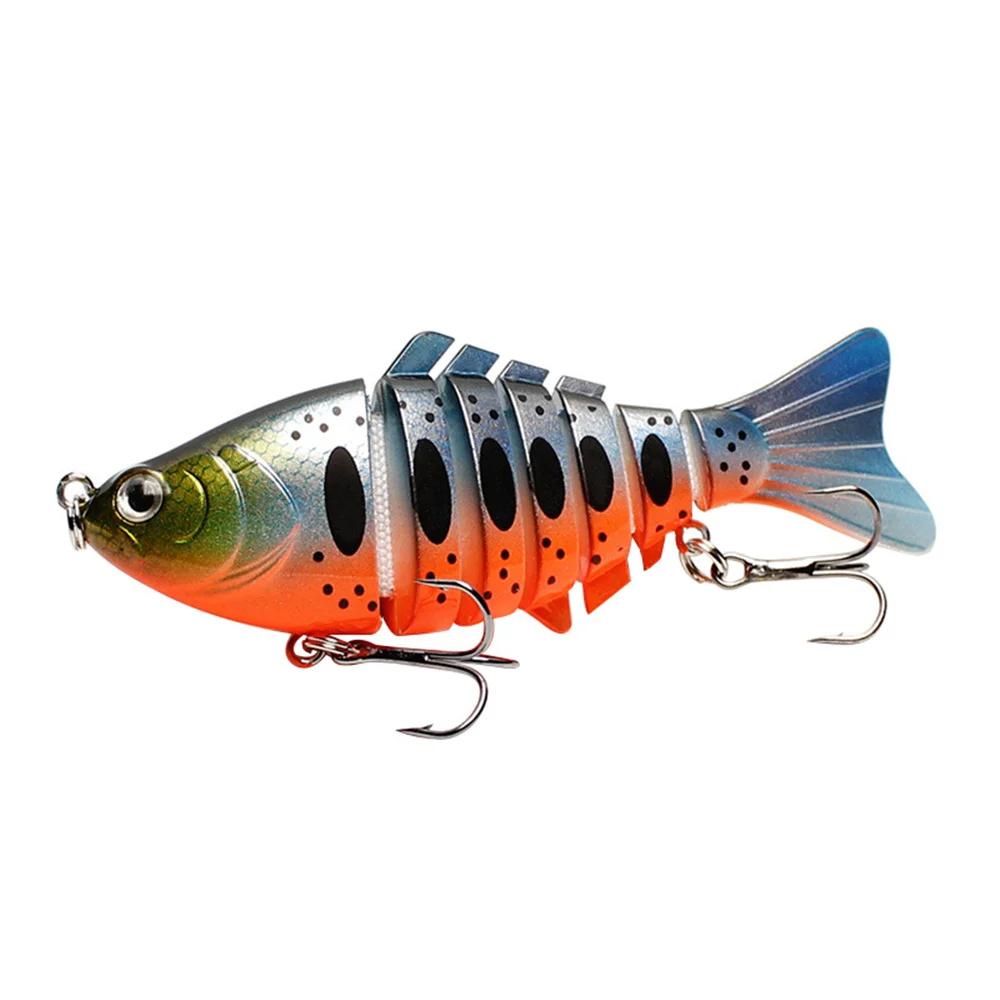 Leurre méné rigide multi-sections Wobbler, appât artificiel idéal pour la pêche à la traîne, au bar,