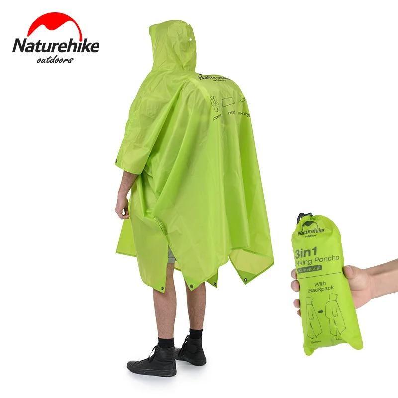 Naturehike – veste de pluie imperméable 3 en 1, imperméable multifonction 210T 20D, vêtements de plu