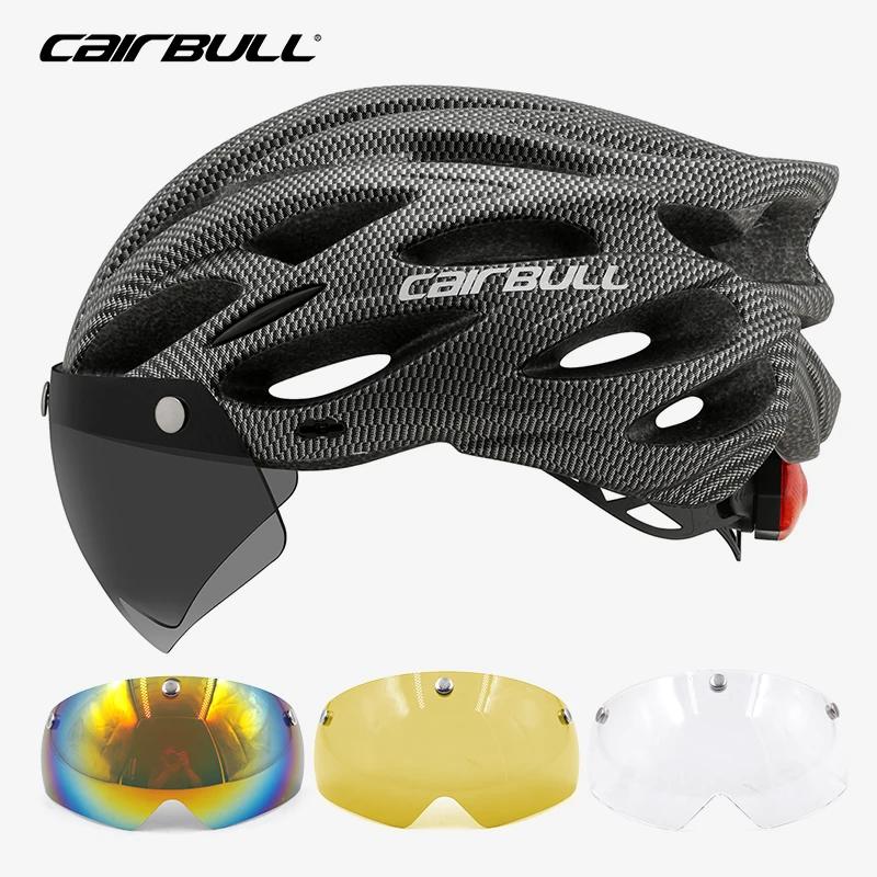 Casque de cyclisme léger route vtt VTT vélo Led casque L pour hommes femmes visoré casque de vélo Ca