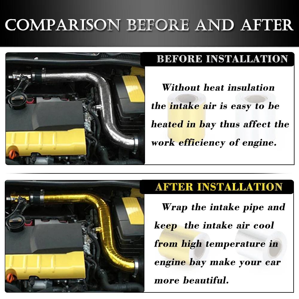 VR - 2 "x 1M Performance bande d'échappement collecteur tuyau de descente isolant enveloppe thermiqu