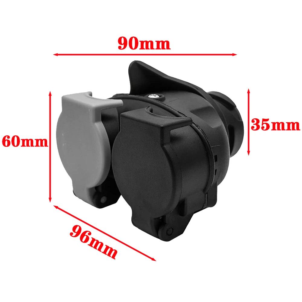 Connecteur d'Alimentation à Double Tête pour Remorque, Accessoire de 13 à 7 Broches, pour Touriste