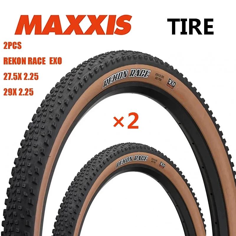 2 pièces MAXXIS 29 vtt pneu de vélo 27.5x2.25 29x2.25 REKON RACE EXO pneus Anti-crevaison pneu vtt v