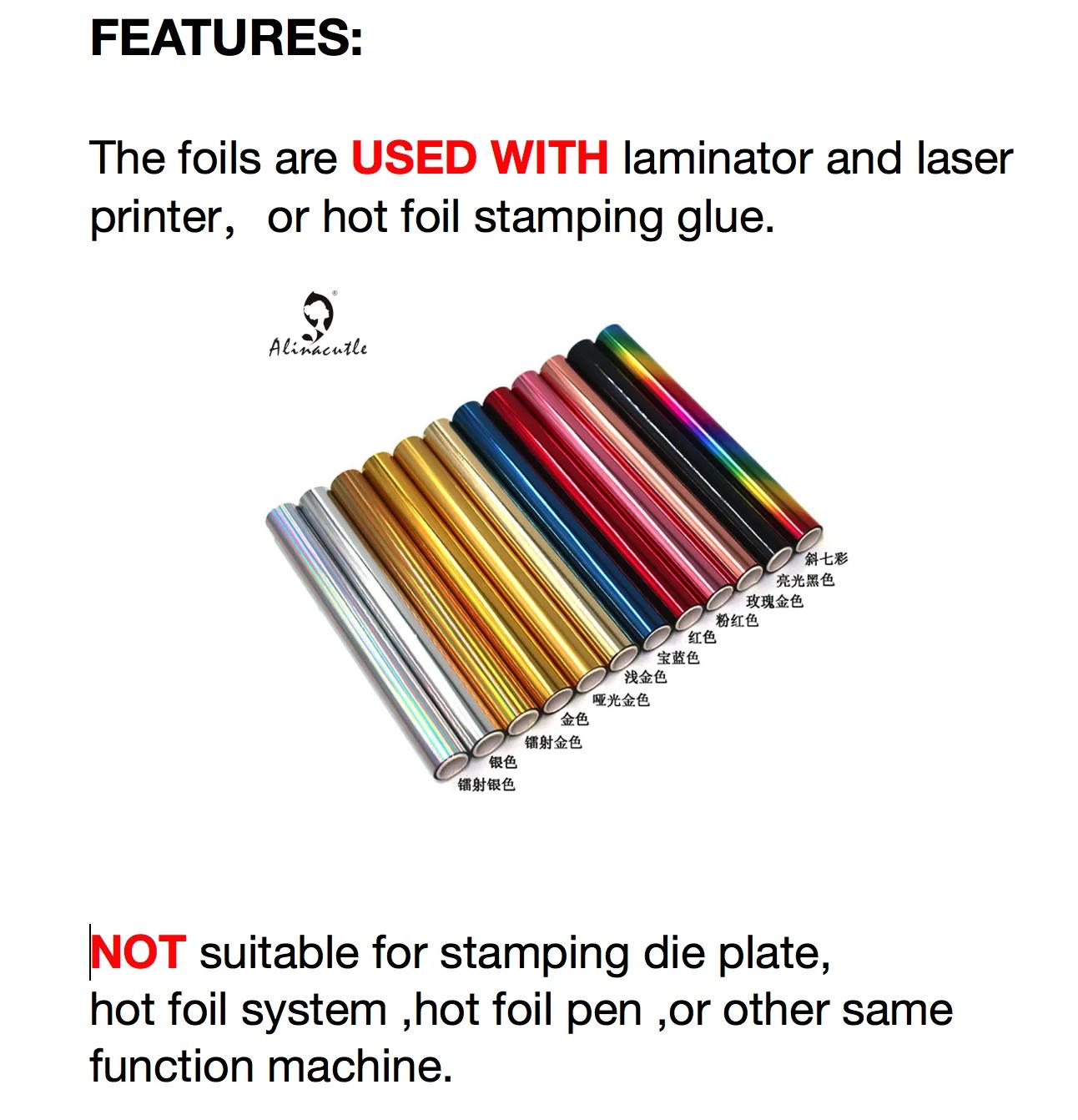 Film de feuille réactive de Toner de 5M (longueur) X 19CM (largeur), emballage de Tube en PVC, peut