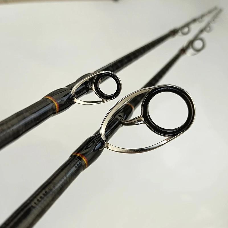 Canne pêche carbone slow jigging 1.68 1.83 1.95m puissance M ML mer spinning pointe creuse