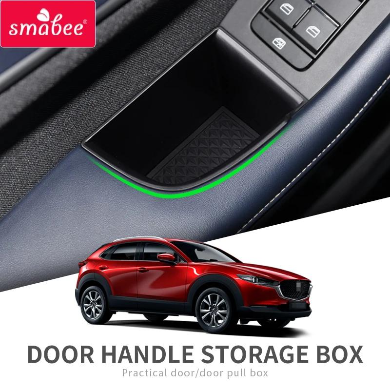 Boîte de rangement pour poignée de porte latérale de voiture, compatible avec Mazda 3 CX-30 2019-202