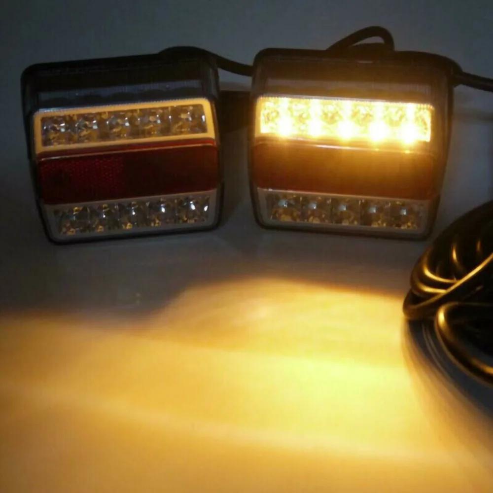 Kit de feux arrière LED SubSN pour remorque, marqueur de bateau, camion, étanche, universel, 12V, 2