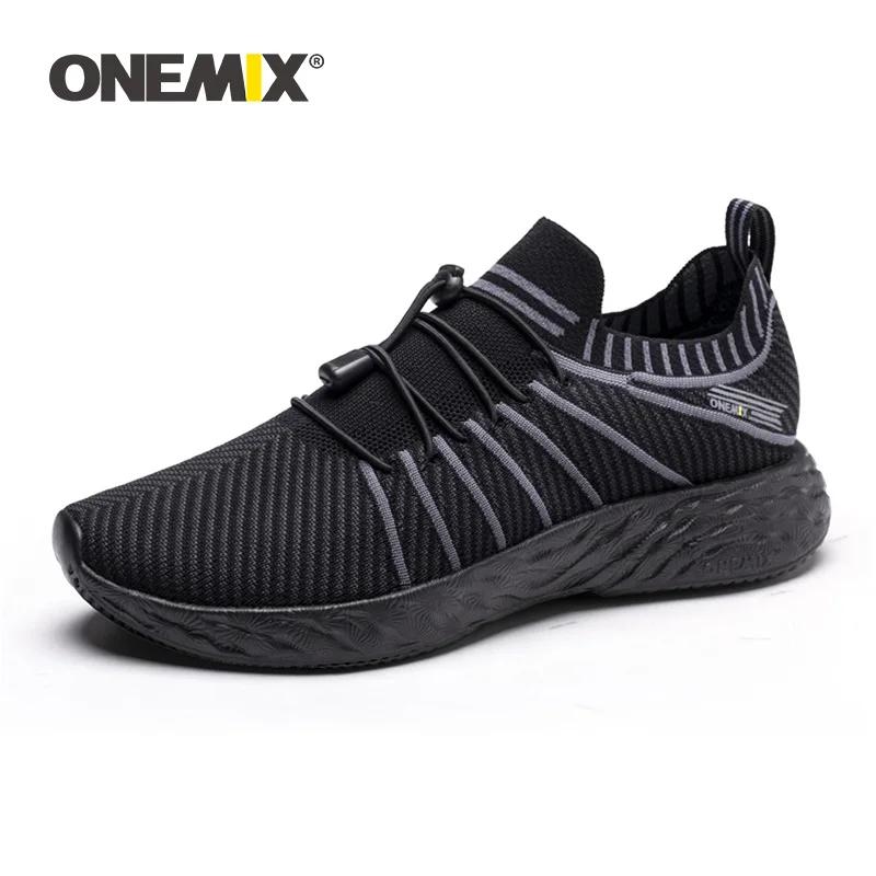 ONEMIX NOUVELLES Chaussures de course pour hommes, imperméables, respirantes, baskets d'entraînement