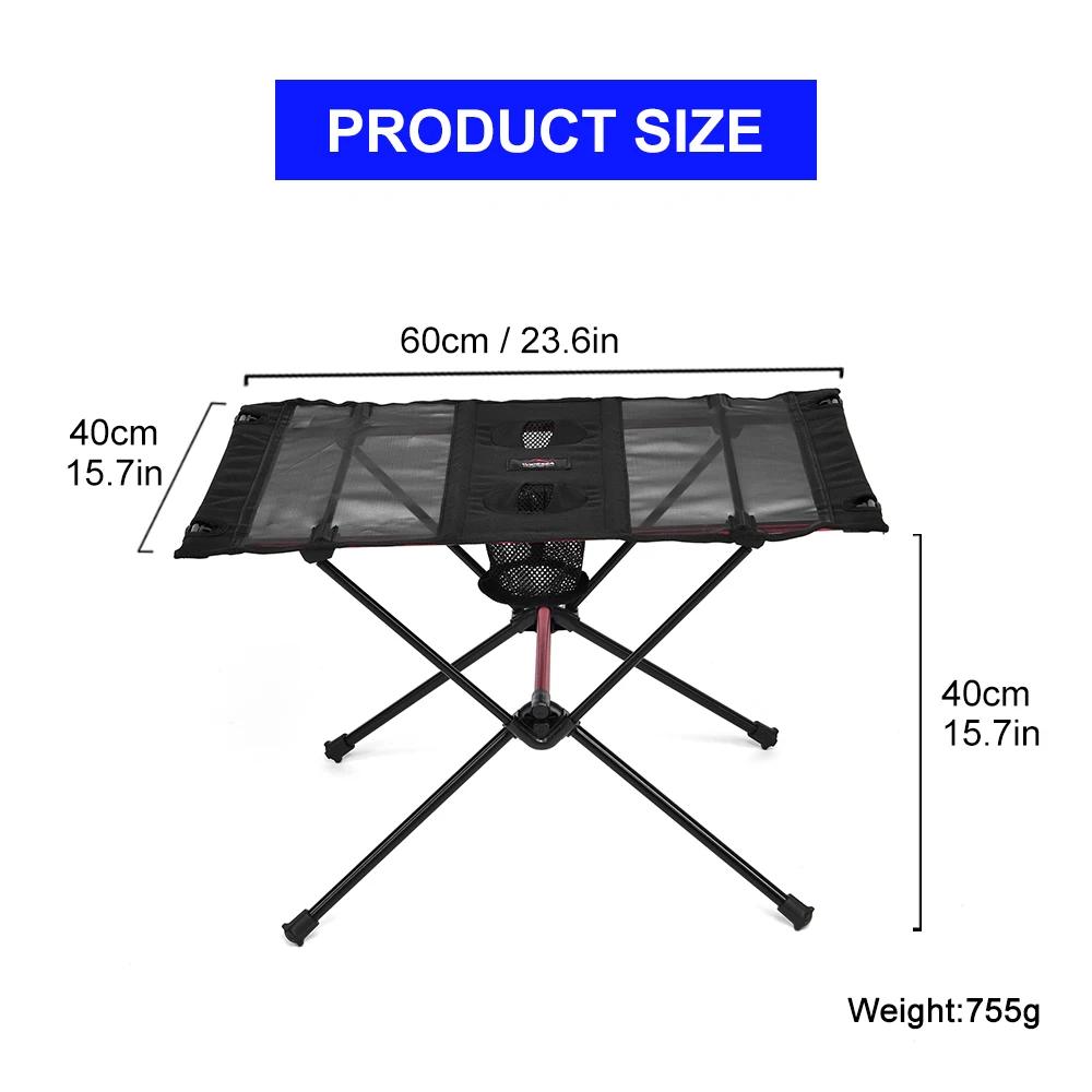 ESEA-Table pliante de camping pliable, équipement de voyage, fournitures de pique-nique touristique,