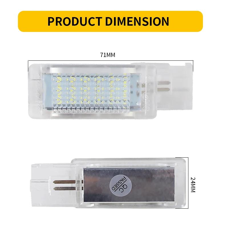Lumière LED intérieure pour coffre de pieds, 2 pièces, pour VW Golf 5/6/7 Plus Polo Scirocco Passat
