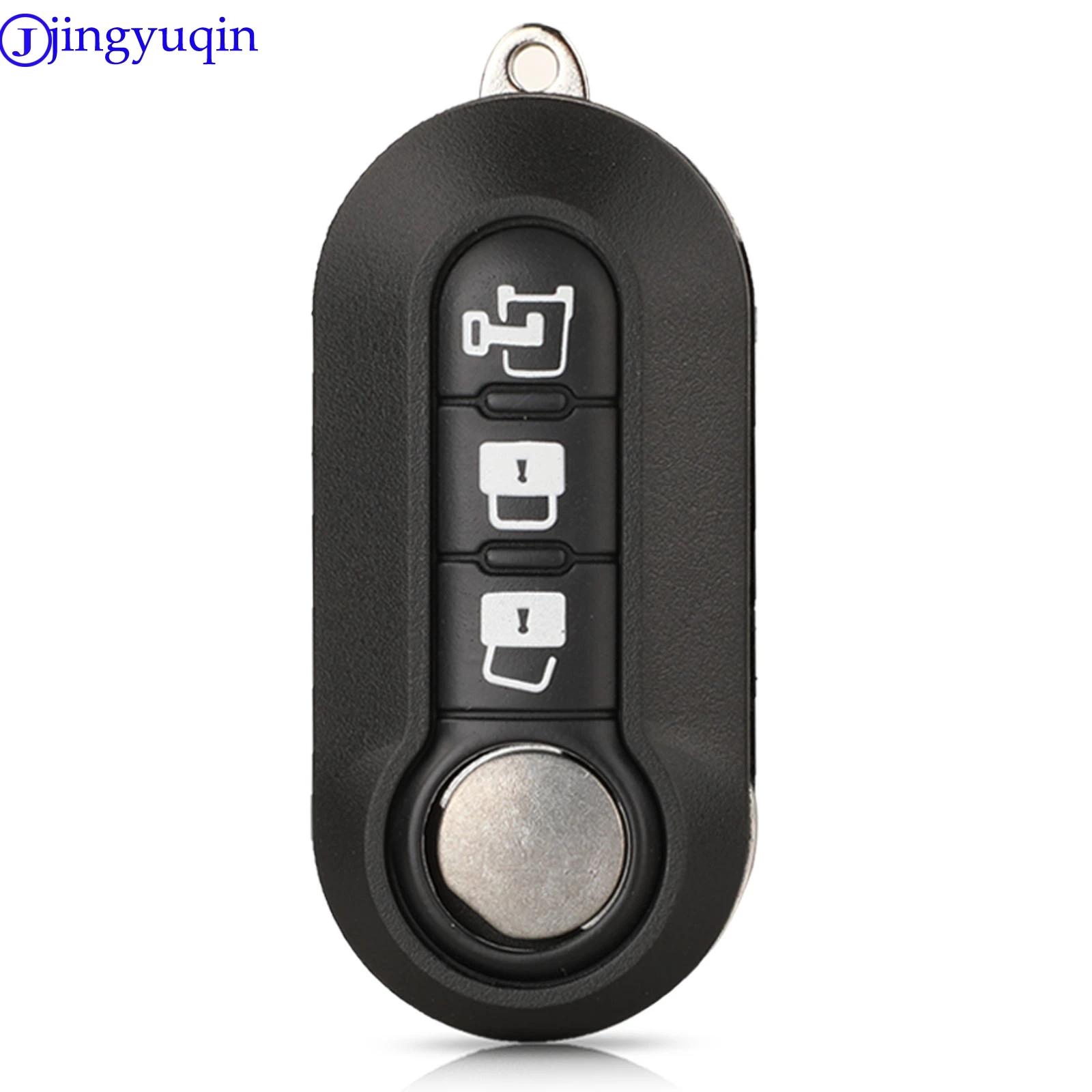 Jingyuqin – coque pour clé télécommande, pour Fiat 500 Panda Punto Bravo Doblo Peugeot Boxer citroën
