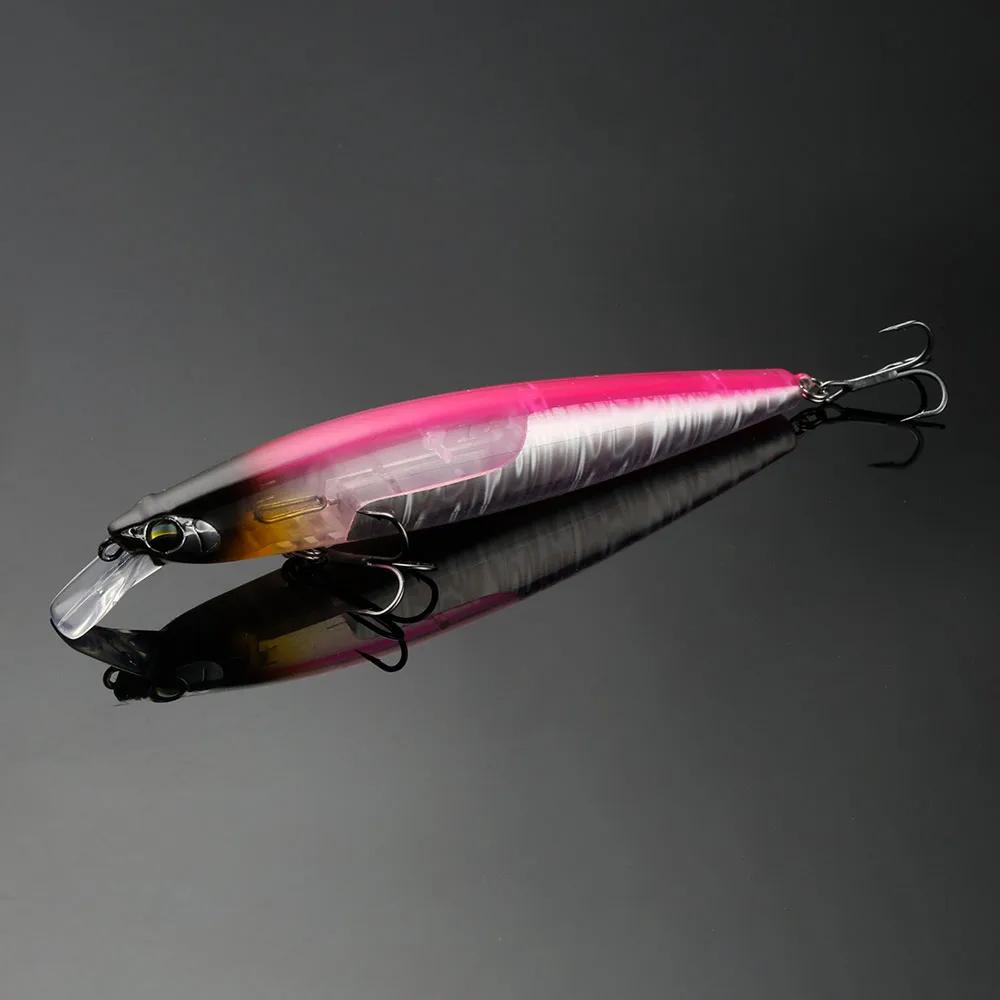 JOHNCOO vairon flottant 130mm 18.5g longue coulée appât dur lame Flash Wobbler leurre de pêche leurr