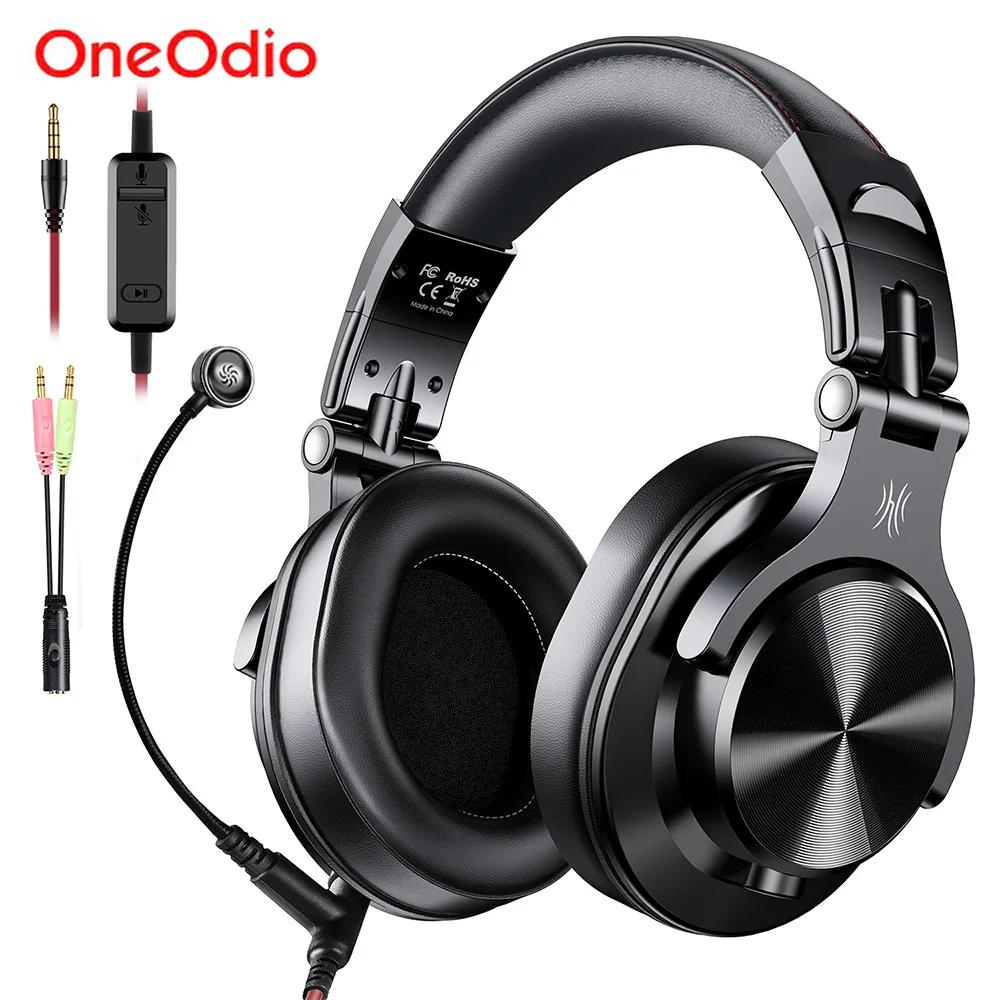 Casque de jeu Oneodio A71M, casque studio DJ, casque stéréo filaire circum-auriculaire avec micro po