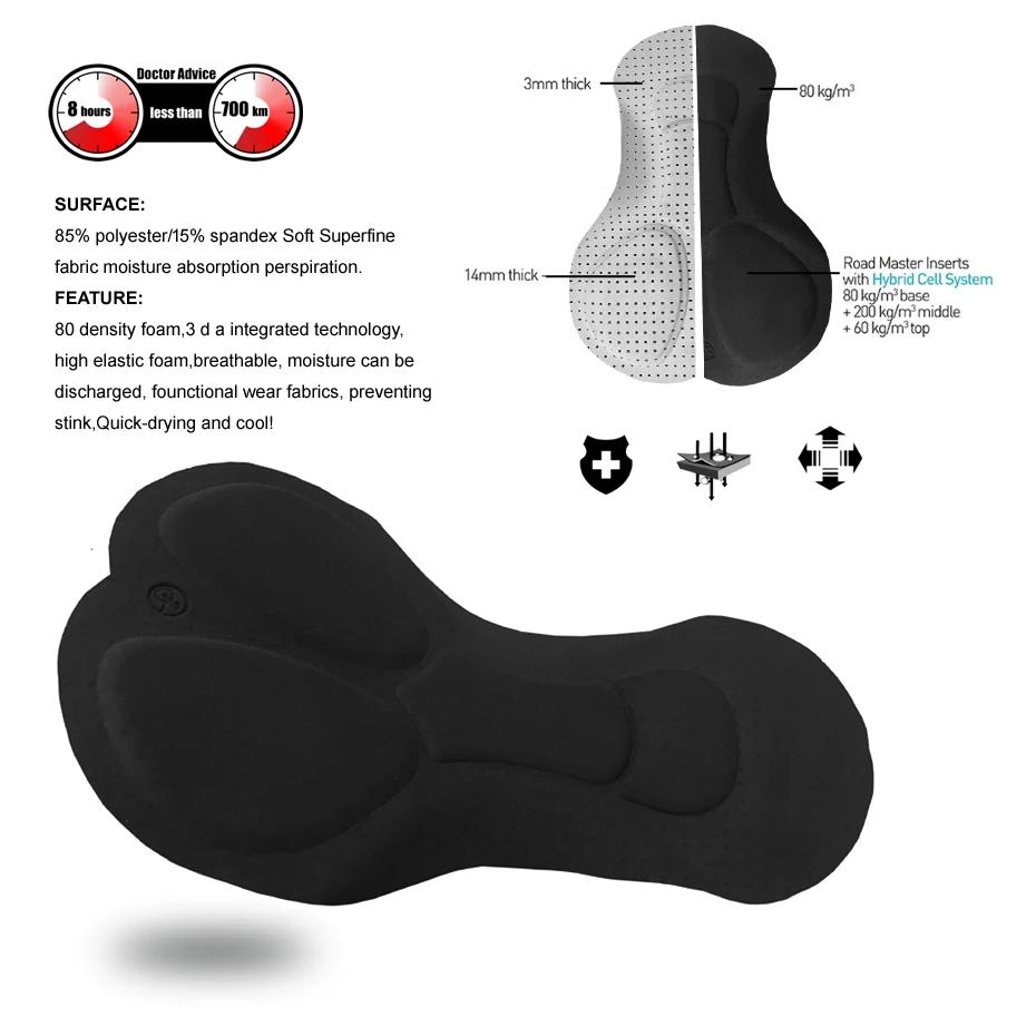 YKYWBIKE Cuissard à Bretelles de Cyclisme pour Femme Pantalon de Vélo Noir avec Collants Rembourrés