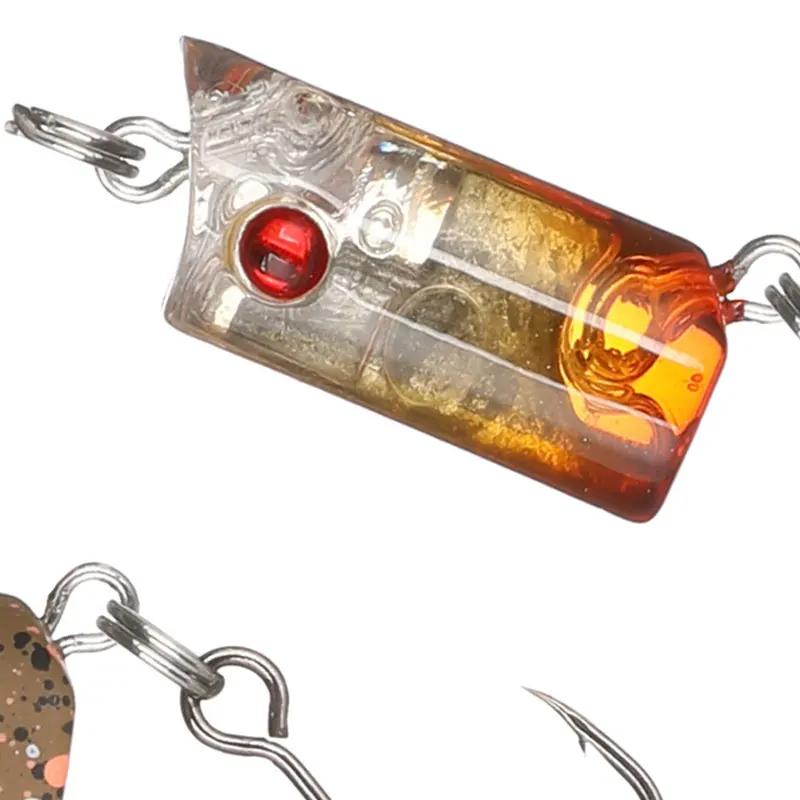 2 cm 3g petit VIB leurre de pêche artificiel Wobbler Mini dur popper appâts nageur truite bar faux a