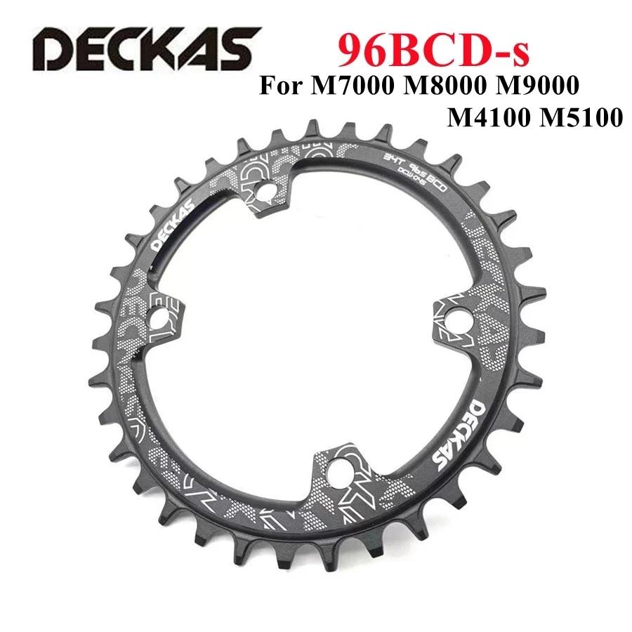 Deckas 96bcd plateau de vélo de montagne BCD 96mm asymétrie 32/34/36/38T pièces de plaque de couronn