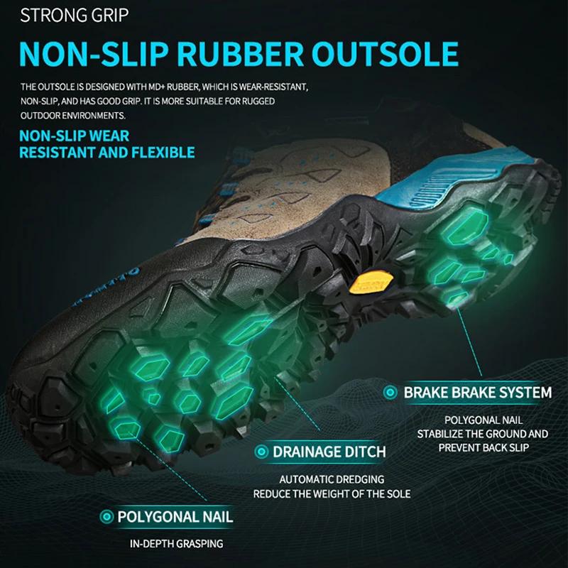 Chaussures randonnée imperméables hommes femmes cuir hiver escalade Trekking bottes sport 2021
