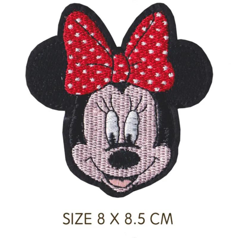 Pâte en tissu de dessin animé Mickey Minnie Mouse, décoration de vêtements de Couple Minnie, patchs