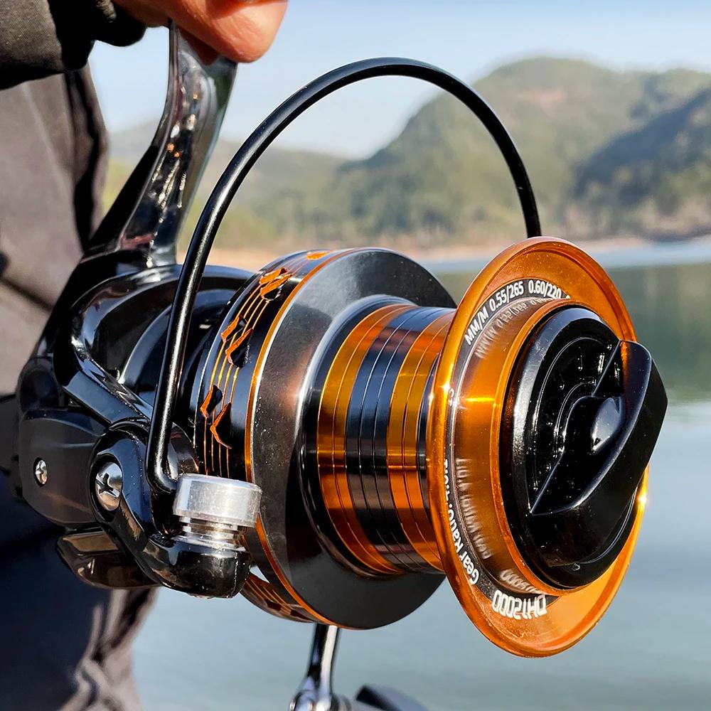 Moulinet de pêche 12000 10000 9000 ligne métallique tasse 30KG traînée Max longue portée bobine de m