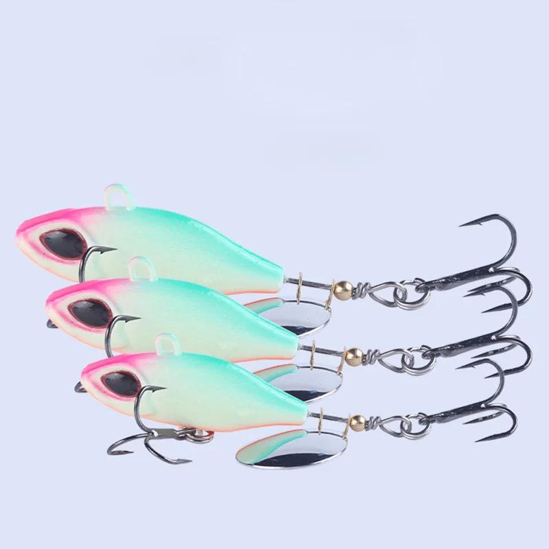 BassLegend – Micro Spinnerbait de pêche, bar, truite, Deracou, Vib, queue vibrante, lame rotative, 8