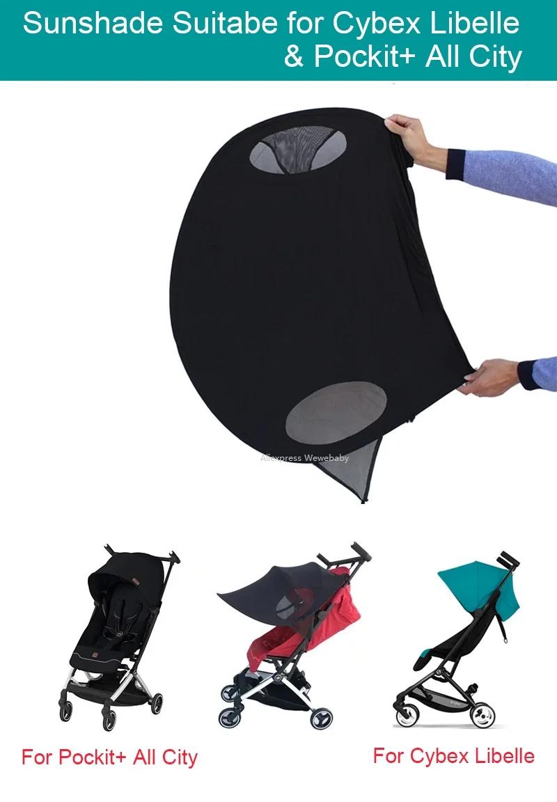 KID COLU ® Accessoires de poussette pour bébé, pare-soleil, housse d'auvent extensible pour Cybex