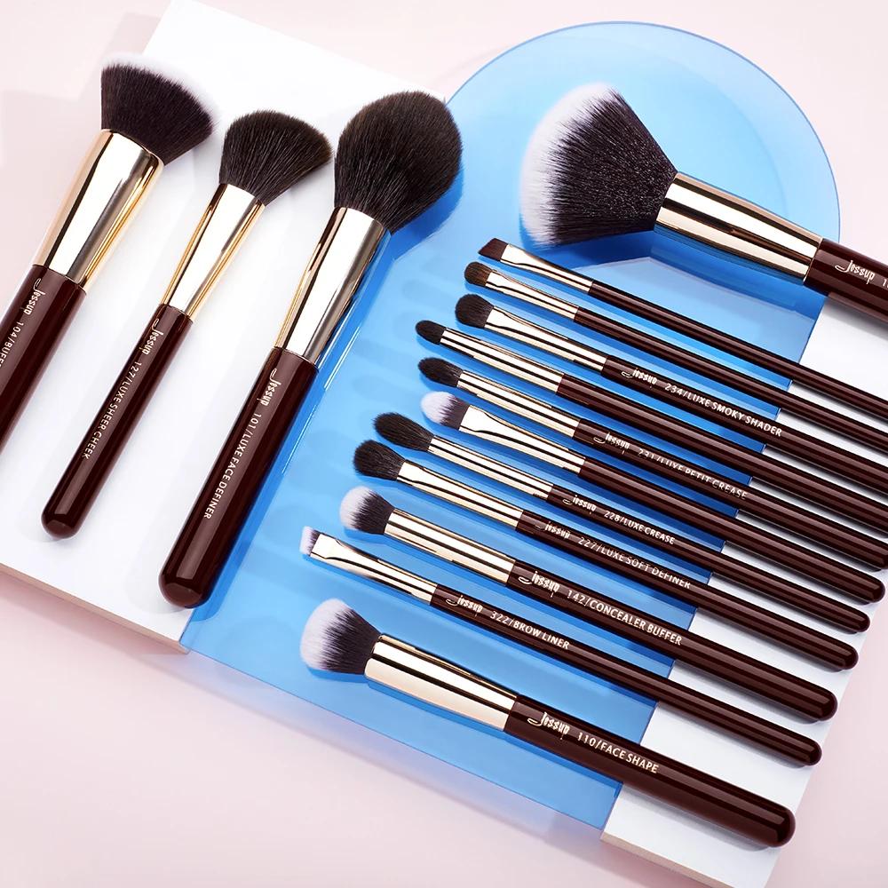 Essup – akeup rofessionnelle, 15 pièces, rush, owder, yesshadow, oner, lustré, prêt, infandel/olden