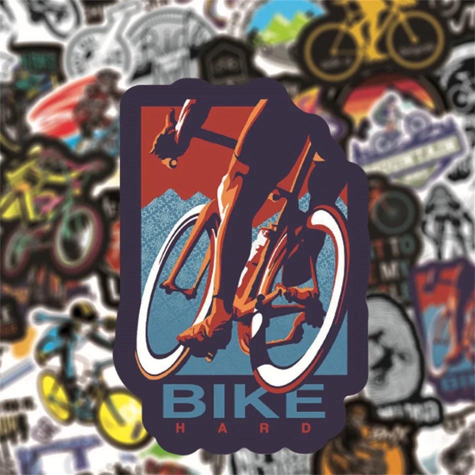 Autocollants de vélo de montagne imperméables, 50 pièces, pour l'extérieur, vtt, Cool pour bricolage